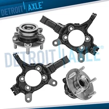 Front Steering Knuckles Wheel Bearing Hubs for 2007 - 2012 Nissan Sentra 2.5L