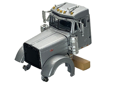DCP1/64Peterbilt379ダイキャストプロモーショントラックミニカー 1/64 DCP PARTS SILVER PETERBILT 379 DAY CAB W/ SHOW FENDERS | eBay