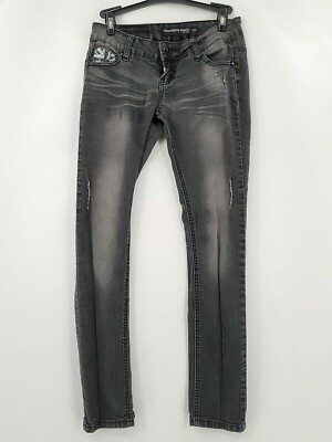 Rue 21 Jeans Womens Size 1 / 2R Twentyone Black  Black Denim Skinny