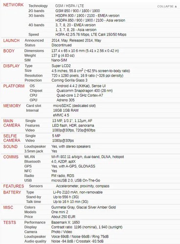 HTC ONE Mini 2/ M8 Mini Original Unlocked 4G 3G LTE Wifi Android SmartPhone 4.5" - Picture 5 of 8