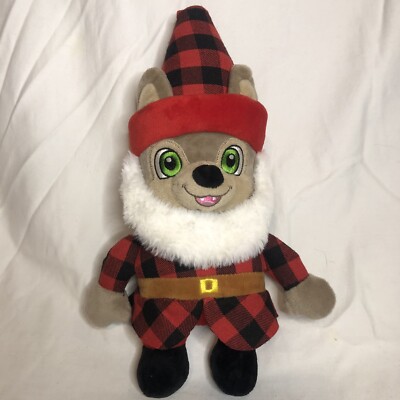 Wiley Gnome Great Wild Lodge Sweet Embroidered Face Plaid Jacket 13 Xmas