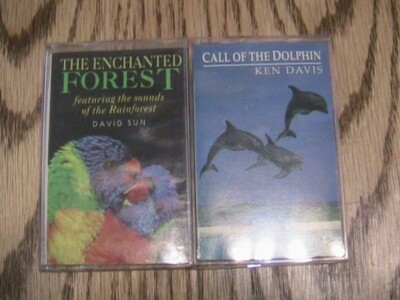DAVID SUN - ENCHANTED FOREST - KEN DAVIS - CALL OF THE DOLPHINS - TWO CASSETTES