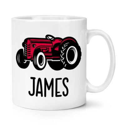 Classic Round Bailing Zetor Red Tractor Mug/Cup by Brian