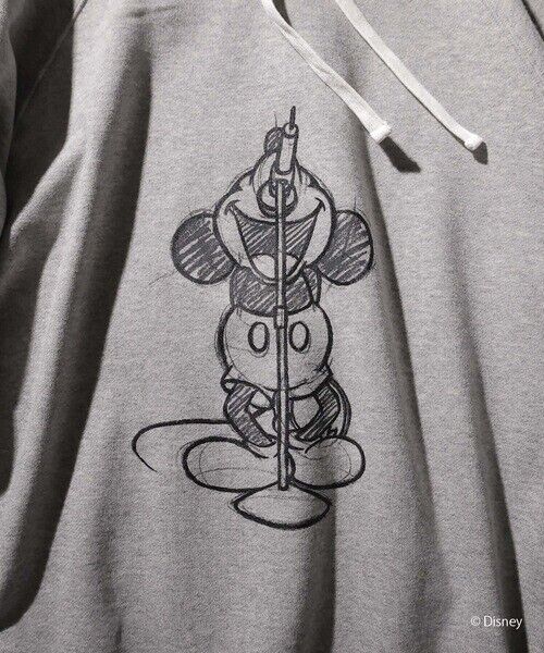 NUMBER (N)INE MICKEY MOUSE/DRAWING OS PULLOVER HOODIE NUMBER NINE Top Gray 2