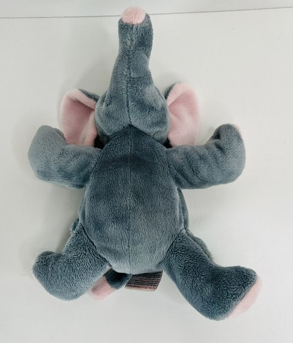 Ty Pluffies Elephant Winks Plush Stuffed Animal Blue Gray Pink TyLux 2012 8" - Picture 8 of 9