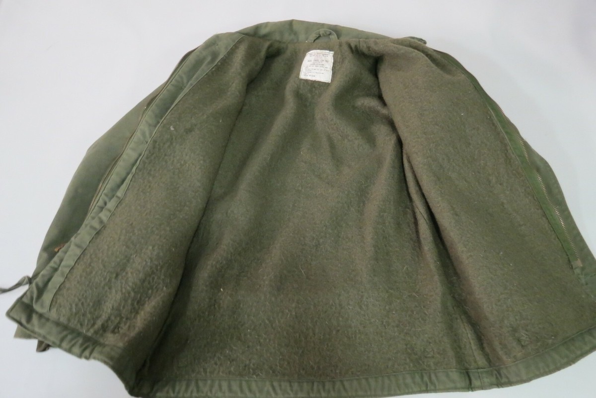 Vintage 80's US Navy Deck Permeable Cold Weather Jacket Size Small