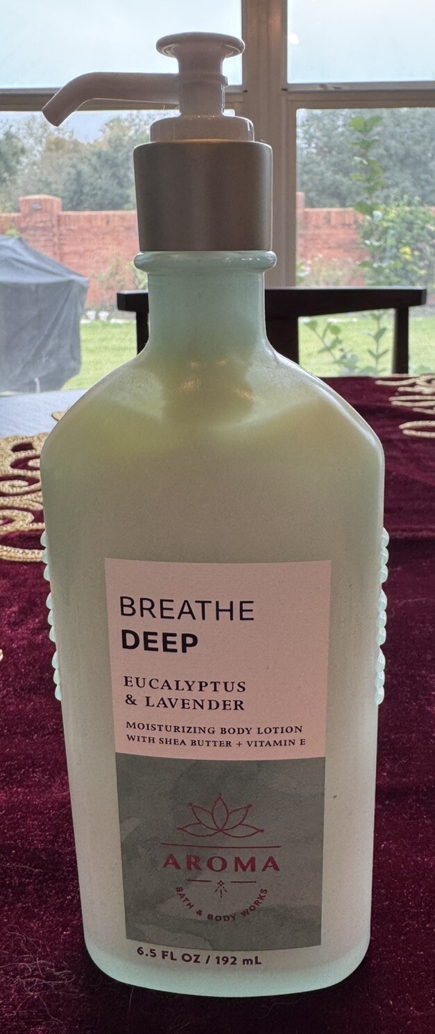 Bath & Body Works Aroma Breathe Deep Eucalyptus Lavender Body Lotion New