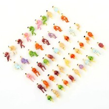 100x Spur N nur sitzende Figuren 1:160 Modellbahn bemalt Reisende für Waggons