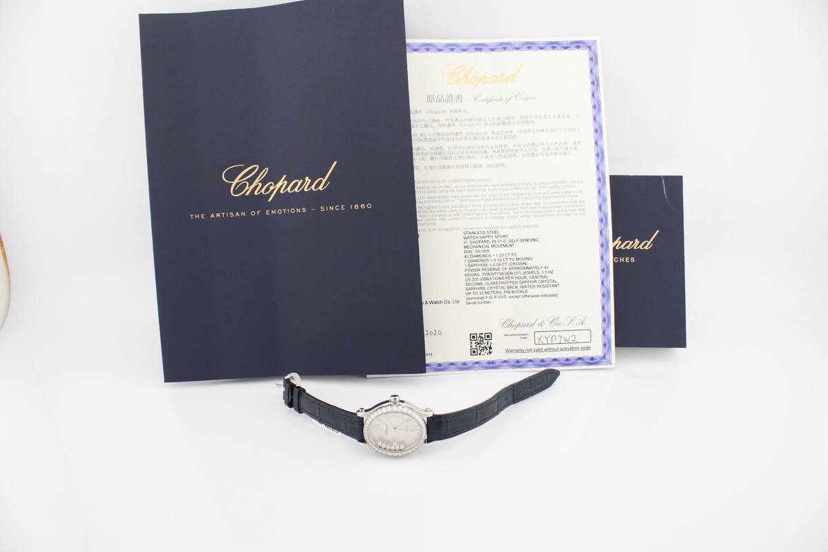Chopard Happy Sport Oval Factory Diamond Stainless Steel