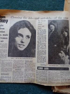 Kvc28 Ephemera 1968 Artikel Lucy oppe Sarah janson ianthe holt 