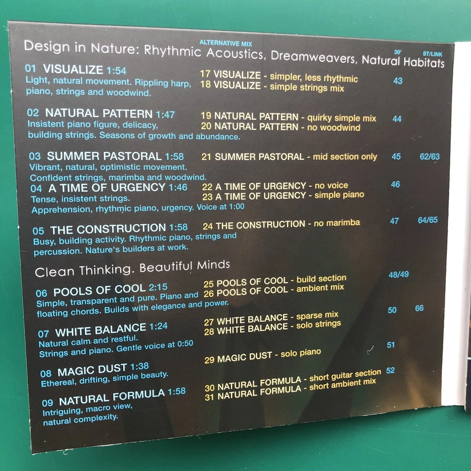 SIMPLE BY DESIGN Electronic Library CD Acoustic Nature Human Imagination FX NM - Image 3 of 4