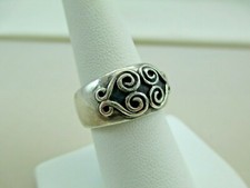 Vintage Sterling Silver Ring Size 7 3/4 SIGNED NF 105TB