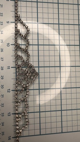 Collana Strass Principessa anni '50 Lunghezza 19"" Vintage - Foto 10 di 12