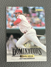 1994 Donruss 90's Dominators #10 John Kruk Philadelphia Phillies Baseball Card