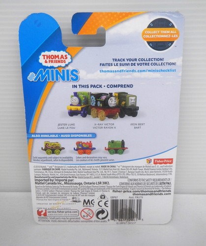 Thomas & Friends Minis 3pk Train Set - Jetter Luke, X-Ray Victor & Iron Bert NEW - Picture 2 of 2