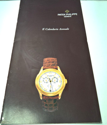 VINTAGE PATEK PHILIPPE JAHRESKALENDER 5035 BOOKLET JAHR 98 ITALIENISCH ORIGINAL