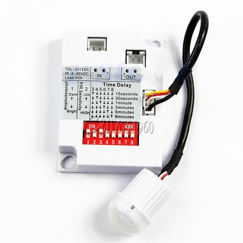8-30V DC Plastic Intelligent Light Body Sensor IR Module Motion Sensing Switch - Picture 1 of 7