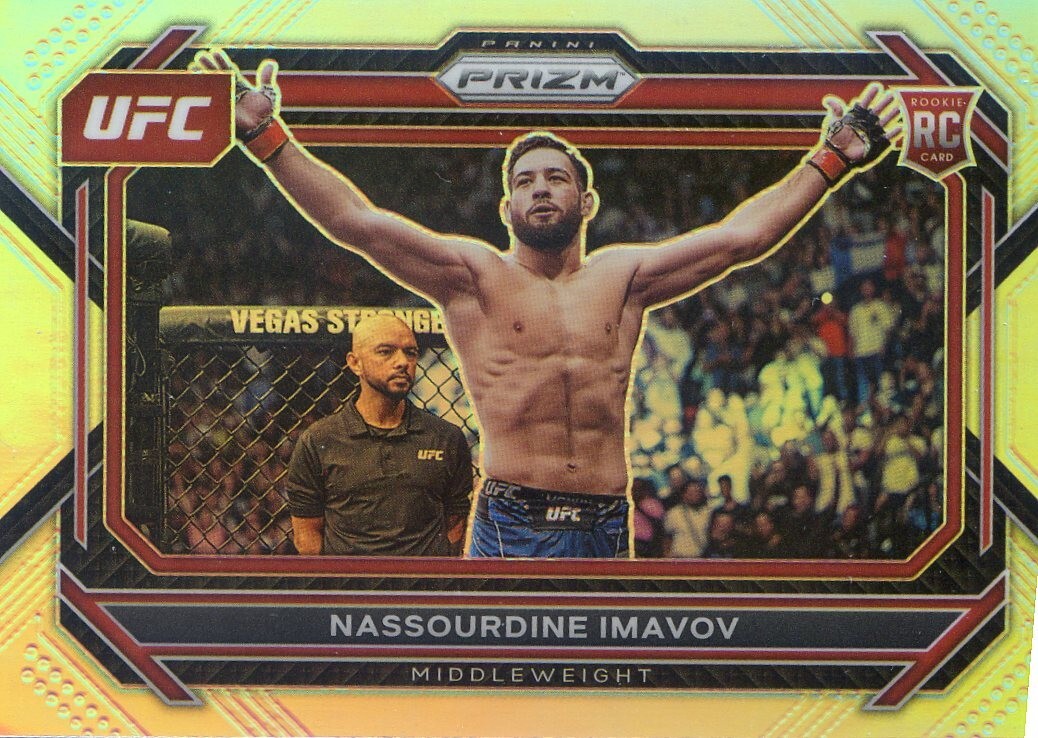 2023 Panini Prizm UFC Silver Parallel NO. 39 Nassourdine Imavov - Middleweight