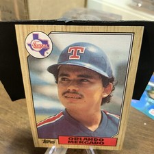 1987 Topps Baseball Card Orlando Mercado Texas Rangers #514