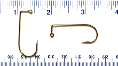 1000 Matzuo 117040 Gold Aberdeen 90 Degree Jig Fish Hooks size 2/0