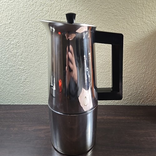 Vintage Italienischer Alfa Tracanzan Moka Espressokocher Edelstahl - Bild 4 von 17