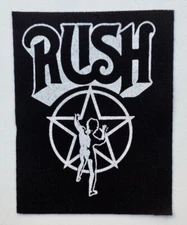 Rush Cloth Patch Sew On Badge Metal Rock Approx 4" X 5" (CP283)