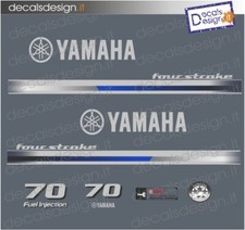 Adesivi motore marino fuoribordo Yamaha 70 cv  four stroke decals barca stickers