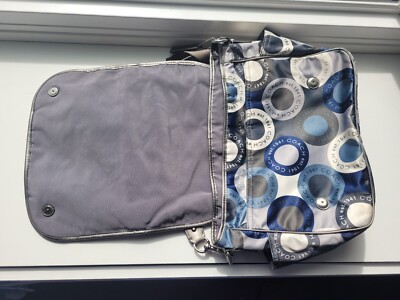 バッグ Coach Signature Accessory Pouch Blue Coach Signature Snaphead Blue Multifunction Diaper Baby