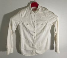 Levis White Long-Sleeve Western Shirt Tailored Fit M