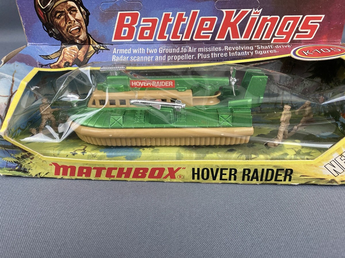 Matchbox Battle Kings K-105 Hover Raider 1974 w/3 Figures