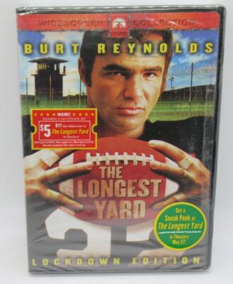 THE LONGEST YARD - LOCKDOWN EDITION DVD MOVIE, BURT REYNOLDS, ED LAUTER, WS