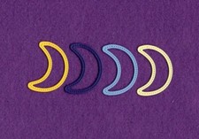 MOON 3 die cuts scrapbook cards