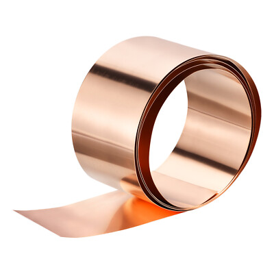 Copper Flashing Pure 0.5mm Thickness Copper Roll 6 in x 11ft Copper Sheet