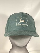 John Deere Green Snapback Vintage Louisville Mfg Co Embroidered Cap Made In USA