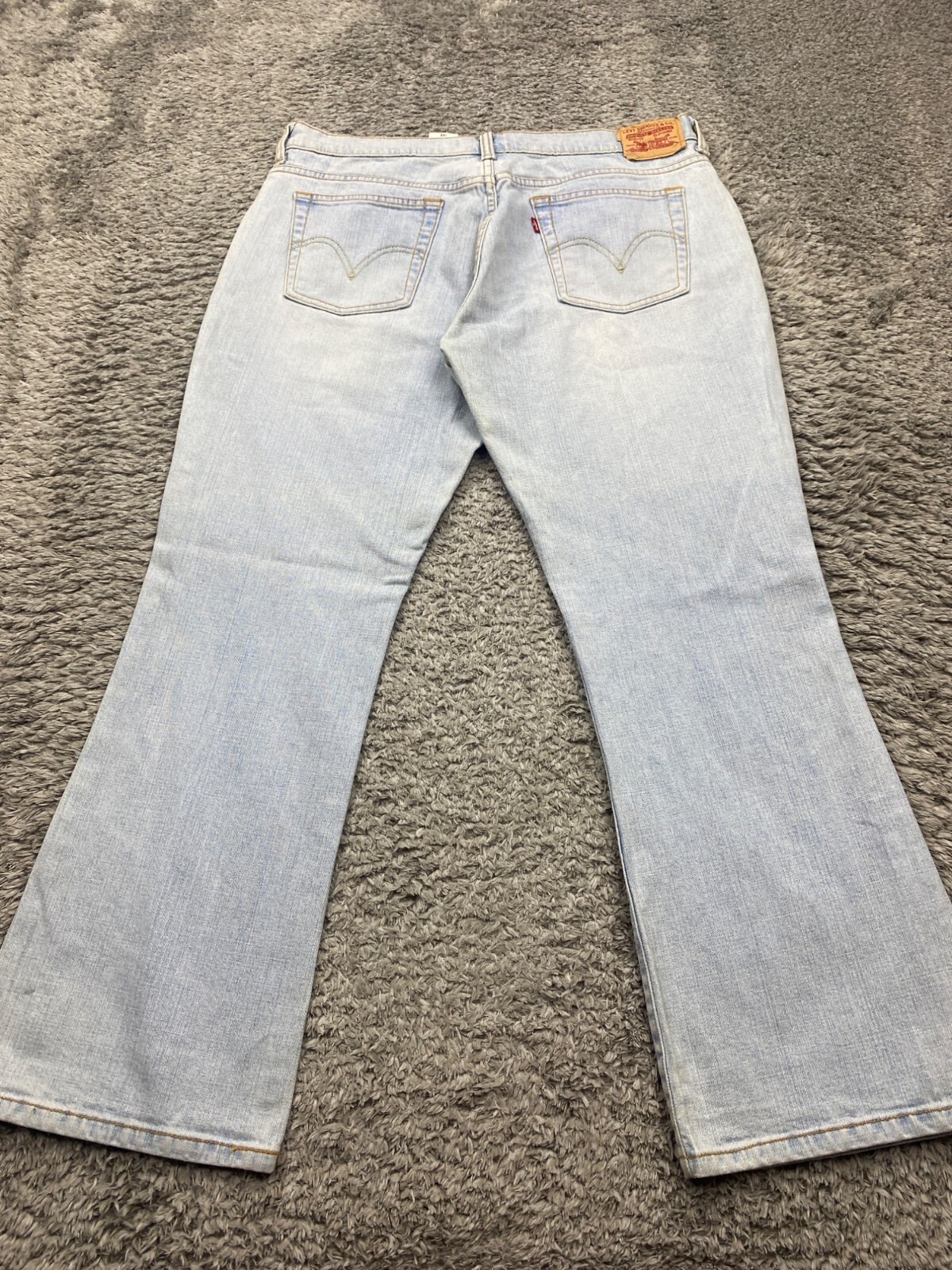 Levis 515 Jeans Women 14S Boot Cut Flare High Rise Acid Wash Stretch Y2K Denim