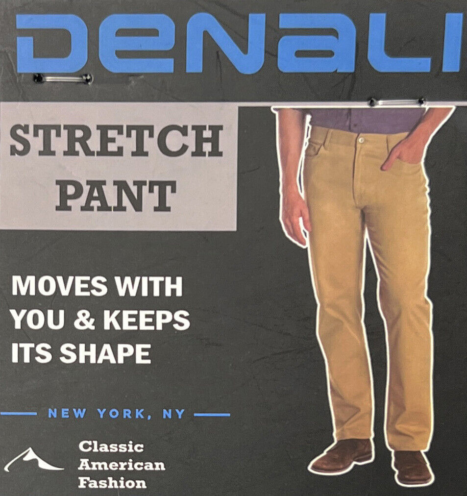NWT Denali Men's Classic Stretch Pants Elastic Waist NWT Denali Men's Classic Stretch Pants Elastic Waist
