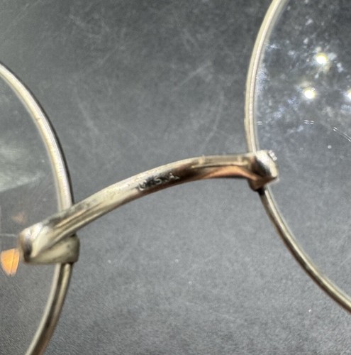 Wilson Folding Metal Safety Glasses Goggles Clear Lens Steampunk Style - Picture 8 of 12