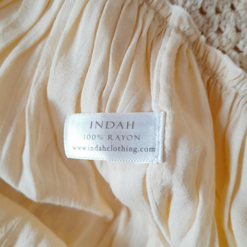 INDAH by Revolve Tunic Boho Dress Vneck Crochet 30s Resort Summer Dress sz: S - Picture 8 of 10