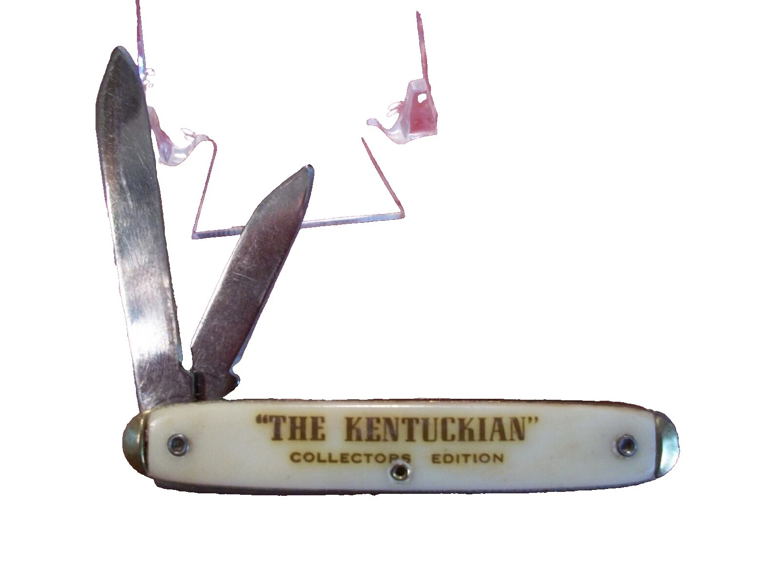 Hoja de acero inoxidable mango de plástico cuchillos plegables Vintage