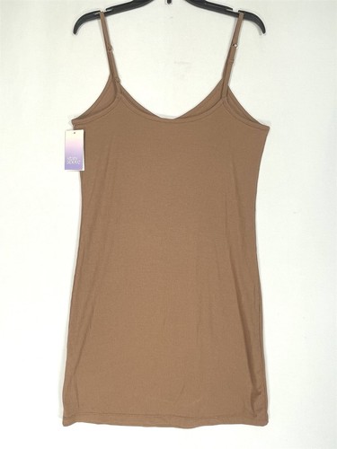 Stars Above Beautifully Soft Ribbed Nightgown Womens Medium Stretch Brown - Picture 7 of 15