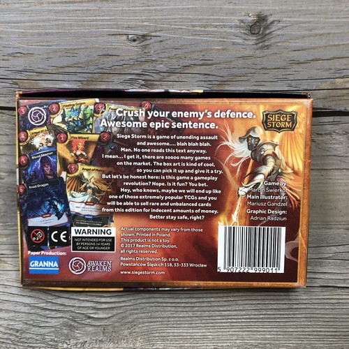 Siege Storm Card Game Complete - Picture 4 of 4