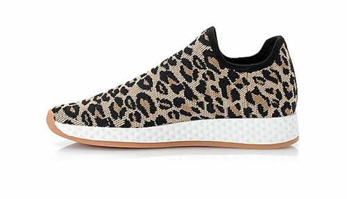 J/Slides Women Tiger Sneakers Shoes Leopard Knit ~Size 7M ~NIB - Picture 3 of 11