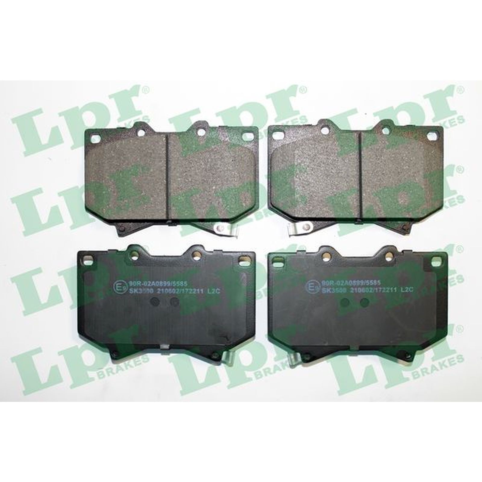 1x ORIGINAL® Lpr Bremsbelagsatz, Scheibenbremse Vorne für Toyota TUNDRA