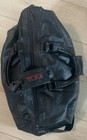 Vintage Tumi Alpha Square Duffle Bag Black Napa Leather Rare Luggage Weekender  — photo 2