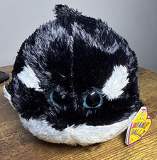 2012 RARE & RETIRED TY BEANIE BALLZ BABY~SPLASH THE ORCA WHALE 5"~NEW PLUSH TOY