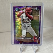 2025 Bowman Chrome Prospects Rainiel Rodriguez, Rainiel Rodriguez Purple /250.