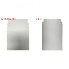 CD/DVD White Cardboard Flat Mailers with Self Seal Flap