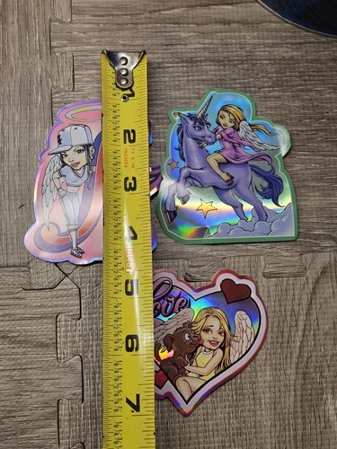 Mr Cartoon Heavenly Angels Stickers Lot Of 3 Vending Machine Decals 2003 Vtg New - Picture 9 of 10