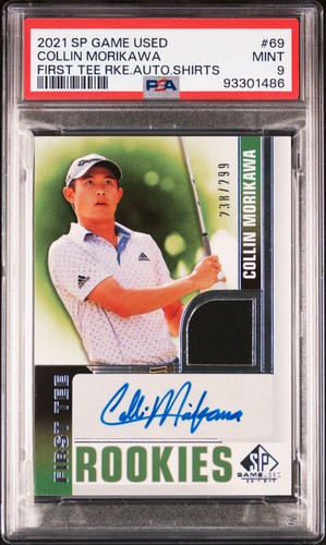 2021 SP GAME USED FIRST TEE ROOKIES AUTOS SHIRTS COLLIN MORIKAWA 238/299 PSA 9