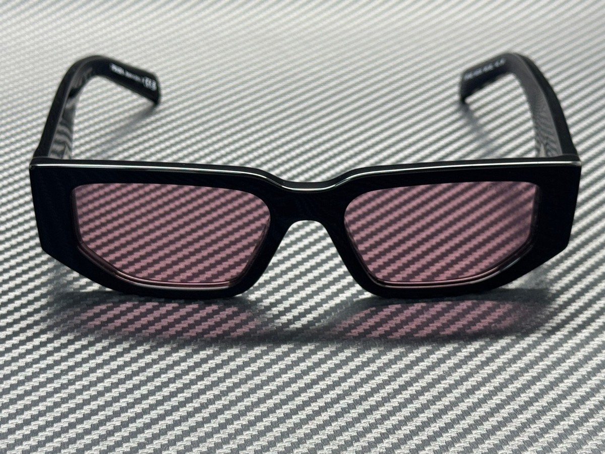 PRADA PR 09ZS 16K30L Black Pink Men's 54 mm Sunglasses | eBay